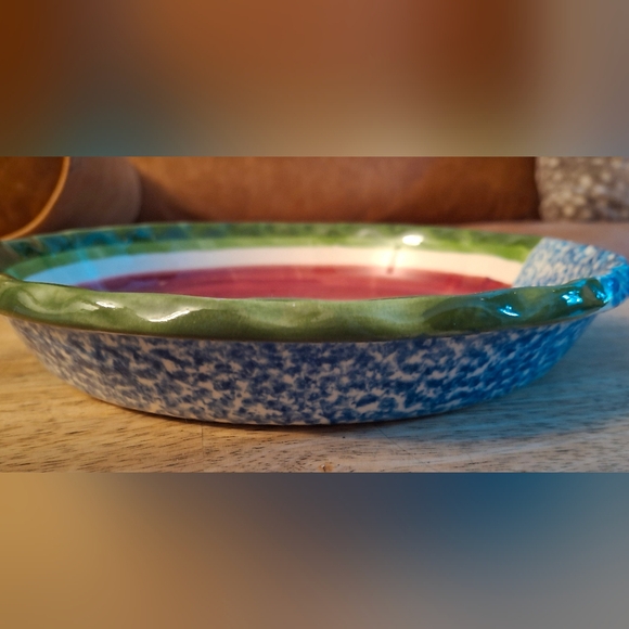 ceramic watermelon 🍉 pie plate - Picture 3 of 4